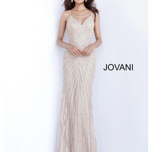 Jovani Women's Gold Prom Dress